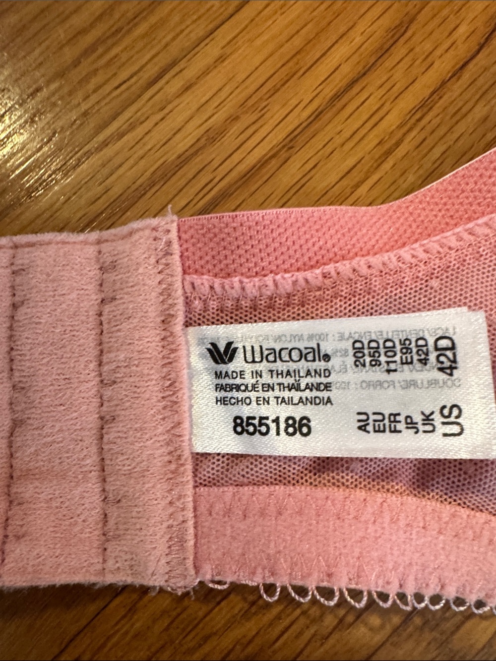 🐷 Wacoal Retro Chic Unlined Underwire Bra - Bridal Rose - Picture 13 of 14